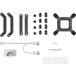 Кулер для процесора Ocypus Delta A40 Elite Dual Fan White (DELTA-A40-WH2NNWN00X-GL) [165822] - мініатюра 8