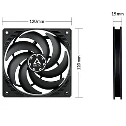 Вентилятор Arctic P12 Slim PWM PST - 3 Pack (ACFAN00275A) - мініатюра 4