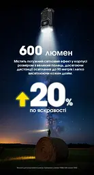 Ліхтар брелок Nitecore TINI 3 2xNiteLab UHE LED 600 лм USB-C (5 режимів) Сірий - мініатюра 6