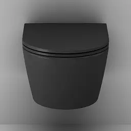 Унітаз підвісний AM.PM Func 49 см FlashClean із сидінням з мікроліфтом black matt C8F1700MBSC - мініатюра 7