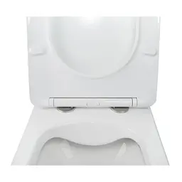 Унітаз підвісний Qtap Jay безободковий з сидінням Soft-close QT07335176W - мініатюра 4