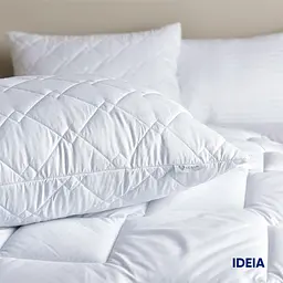 Набір Ideia Classic: ковдра + подушки, 2 шт., євростандарт, білий (8-32955 білий) - мініатюра 7