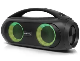 Портативная колонка бумбокс REAL-EL RX745 Boombox 40W Bluetooth TWS, RGB, Black - мініатюра 4