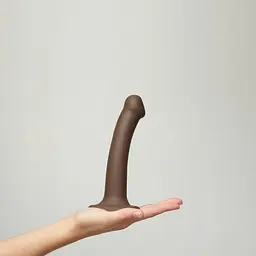 Фалоімітатор Strap-On-Me Bendable Double Density M 18 см чорний - мініатюра 10