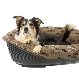 Подушка та пластиковий лежак для собак та котів Ferplast SOFA' (FR70230999) - мініатюра 4