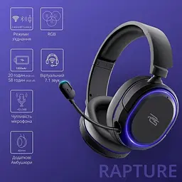 Ігрові навушники Proove Gaming Rapture (APP) Black (GHRPPP010001) [152904] - мініатюра 5