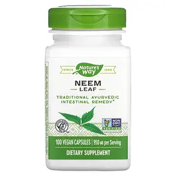 Листя Німу Neem Leaf 950 мг - 100 вег. капсул