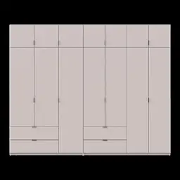 Розпашна Шафа для одягу Doros Лукас Кашемір 3+4 ДСП 295х50х240 (42005124) - мініатюра 4