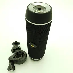 Бездротова акумуляторна колонка Bluetooth акустика з ліхтарем та кріпленням на кермо Hopestar P11 чорний - мініатюра 4