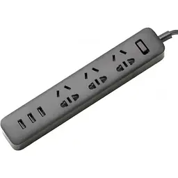Мережевий фільтр подовжувач Xiaomi Power Strip 3 usb + 3 розетки чорний