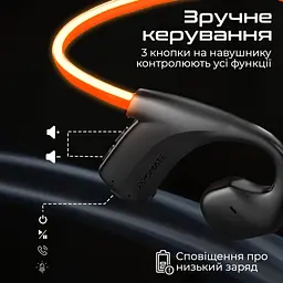 Навушники Promate RippleGlow Black (rippleglow.black) - мініатюра 10