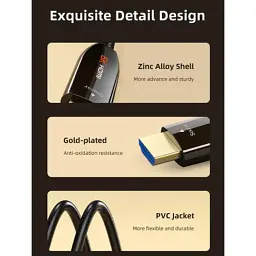 Кабель мультимедійний HDMI M to HDMI M 100.0m V2.1 AOC Cabletime (CA914555) - мініатюра 5