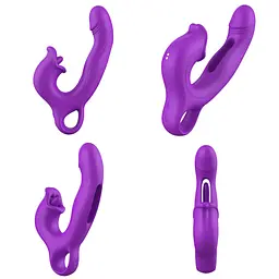 Вібратор - Erospace Sweet Play G-Spot Vibrator With Clitoral Licking & Flapping A17 - мініатюра 8