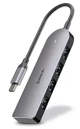 USB-Хаб Real-EL CQ-415 Space Grey UAH (EL123110001) - мініатюра 2