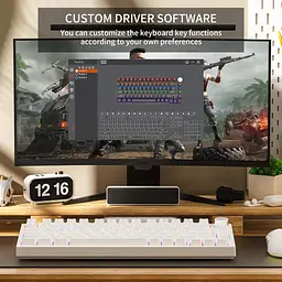 Механічна клавіатура Newmen GM326 75%, RGB, Hot Swap, USB-C, Red Switch - мініатюра 6
