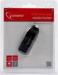 Картридер зовнішній Gembird FD2-SD-1 USB 2.0 (SD/MMC/RS-MMC) - мініатюра 3