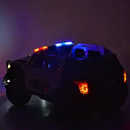 Дитячий електромобіль Джип Bambi M 3259EBLR-1-2, р/у, Чорно-білий - мініатюра 10