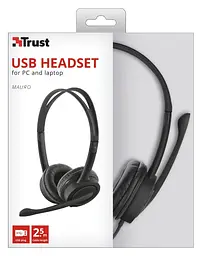Гарнітура для ПК Trust Mauro USB Black (17591_Trust) - мініатюра 7