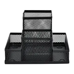 Настільний набір H-Tone металевий, 15,3х10,3х10 см, чорний (SET-HT-JJ41208) - мініатюра 2