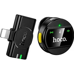 Мікрофонна радіосистема Hoco L21 Charm Lightning Black [158611] - мініатюра 2