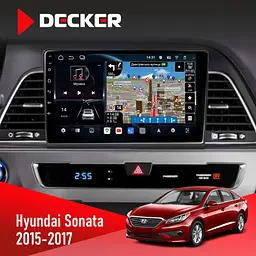 Штатна магнітола Hyundai Sonata 2015-2017 CAN Decker D9-011 4x64, DSP, 4G, 360 Decker (НФ-00005812)
