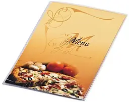 Папка для меню А4, тристороння, прозора PIZZA 0309-0046-99