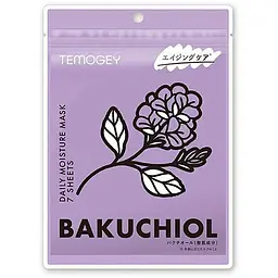 SPC Temogey Bakuchiol Mask тканинна маска для інтенсивного догляду з бакучіолом, 7 шт