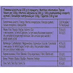 Шоколад молочний Millennium Very Peri з начинкою печивом та арахісом 100 г (947682) - мініатюра 5