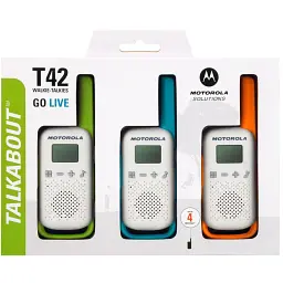 Портативна рація Motorola TALKABOUT T42 Triple Pack (B4P00811MDKMAW) - мініатюра 12