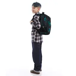 Рюкзак GoPack Education 175M-6 Future Чорно-блакитний (GO26-175M-6) - мініатюра 20