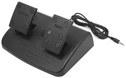Вібраційне гоночне кермо ігрове з ручкою та педалями 4 в 1 PS3/PS2 компактне кермо - мініатюра 4