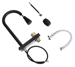 Кухонна мийка Kroner KRP Schwarze - SET7546HM PVD (3.0/0.7 мм) (CV032277) - мініатюра 10