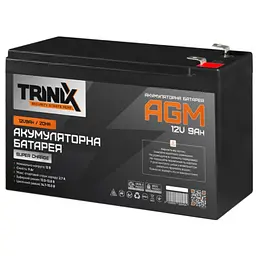 Акумулятор Trinix 12V 9Ah/20Hr Super Charge AGM