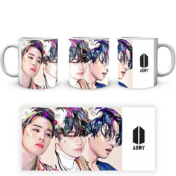 Кухоль GeekLand Bangtan Boys BTS Малюнок Яскраве волосся Army CP 04.481.300 330 мл білий - мініатюра 3
