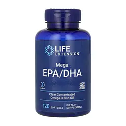 Омега-3 риб'ячий жир Life Extension Mega EPA/DHA Fish Oil 120 softgels