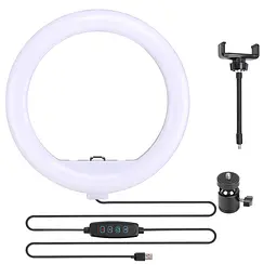 Тримач з кільцевим освітленням Bluetooth 12" YQ-320b light set (Kit1) 170cm Stand, USB Powered - мініатюра 3
