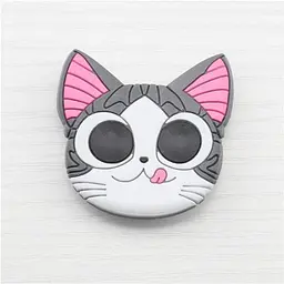 Попсокет PopSocket 3D ZucZug тримач для телефону Сірий веселий кіт (987154606) - мініатюра 3