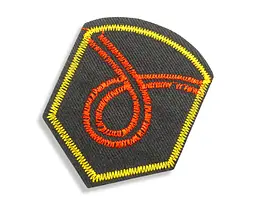 Нашивка-аппликация для одежды №166 Символы 7×6 см 9 шт.