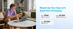 Мережевий зарядний пристрій Anker Charger 70W, 3xUSB-C, 1xUSB-A, Чорний (A121CG11) - мініатюра 4