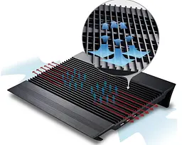 Охолоджувальна підставка для ноутбука DeepCool Aluminum N-8 Black 15-17.3 дюймів  - мініатюра 2