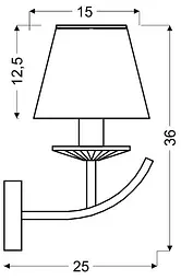Бра Candellux 21-84418 VALENCIA - мініатюра 3