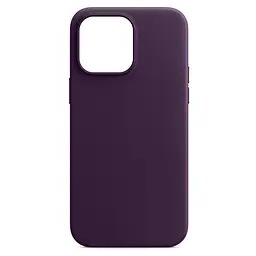 Кожаный чехол-панель для Apple iPhone 13 Pro Max, FAKE Leather Case, фиолетовый, искусственная кожа, премиум-класс, противоударный, защита всего корпуса, с мягкой подкладкой, поддержка MagSafe и беспроводной зарядки, ArmorStandart (ARM61380)
