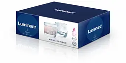 Набір склянок Luminarc Vigne Optique скляні низькі для напоїв 310 мл 6 шт (X0831) - мініатюра 2