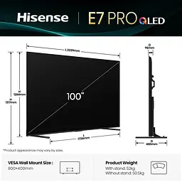 LED-телевизор Hisense 100E7Q PRO (7134222) - миниатюра 4