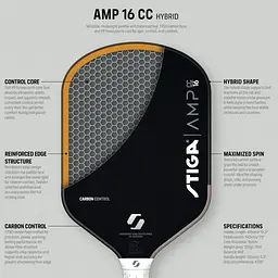 Ракетка для піклболу Stiga AMP CC 16 Hybrid (3202-0318-02) - мініатюра 9