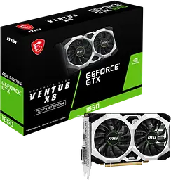 Відеокарта GeForce GTX 1650 4GB MSI Ventus XS OC V3 (GTX 1650 D6 VENTUS XS OCV3) Б/В