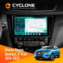Штатна магнітола Nissan Qashqai, X-Trail 2014 Climate Cyclone C10-013 4x64 DSP 4G Cyclone (НФ-00006147)