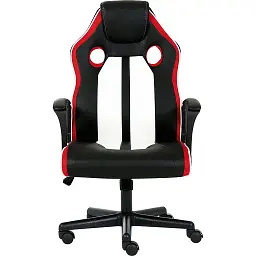 Геймерське крісло GT Racer чорне з білим та червоним (X-2301 Black/White/Red)