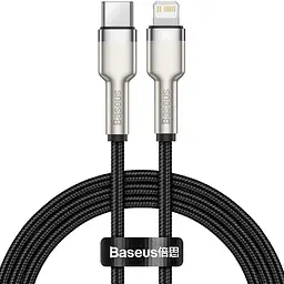 Кабель Baseus Cafule Metal Cable Type-C to Lightning PD 20W 1m CATLJK-A01 Black