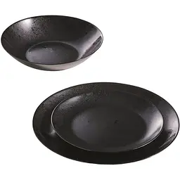 Тарілка обідня Luminarc Diana 25 см Black (V0121) - мініатюра 4